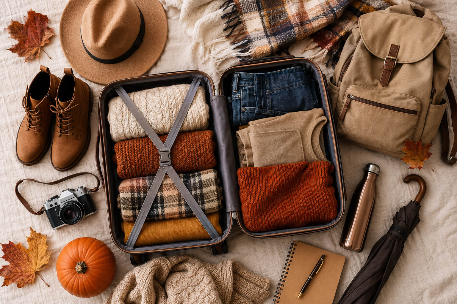 Fall Travel Packing List: Everything You Need for a Cozy and Stress ...