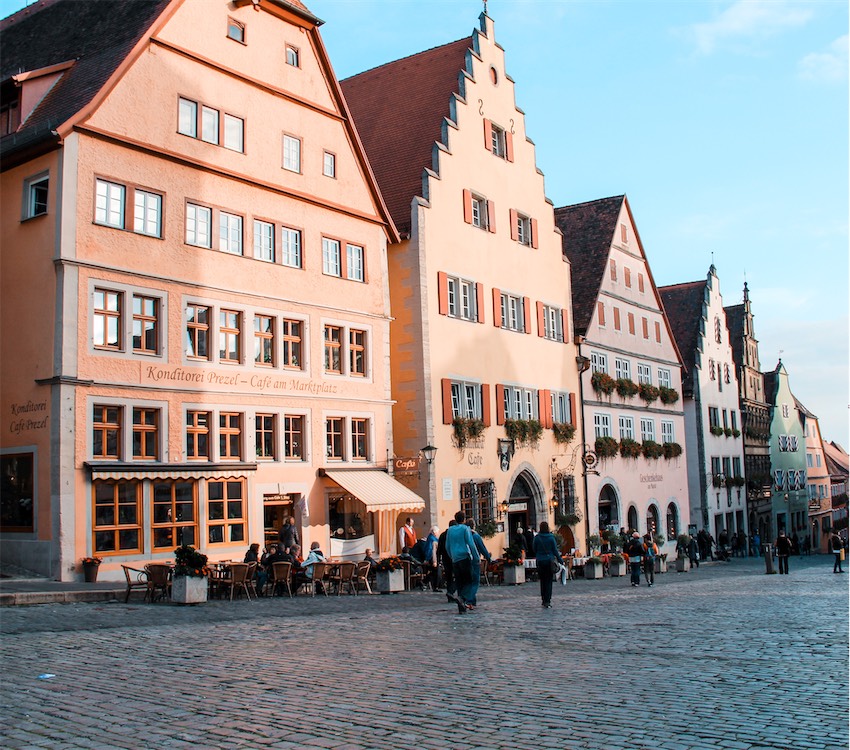 Old Town in Germany, Rothenburg ob der Tauber