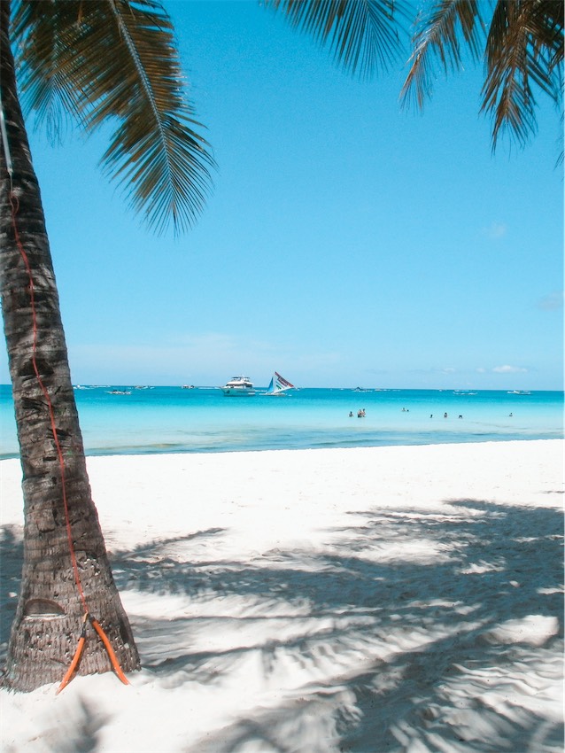 White Beach in Boracay in Aklan, Philippines