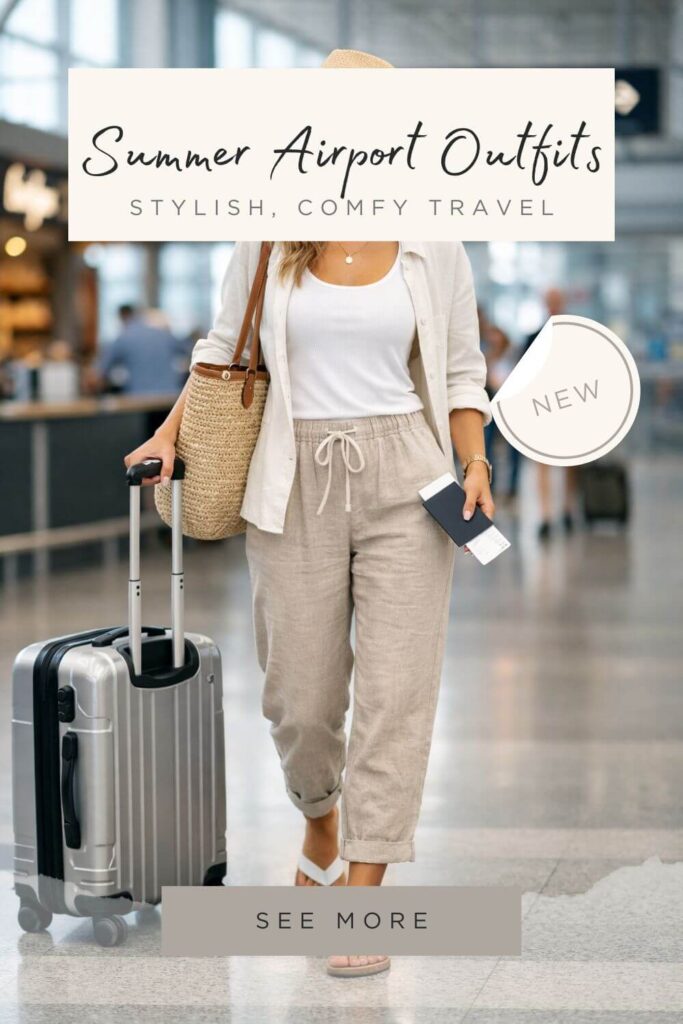 summer airport outfits for women