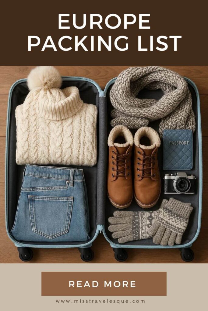 Things to take when traveling to Europe