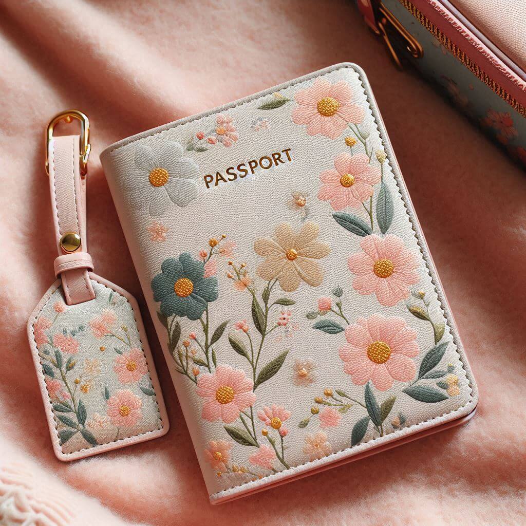 passport cover and luggage tag set
