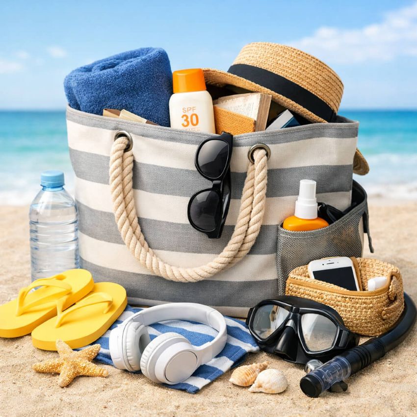 beach trip essentials