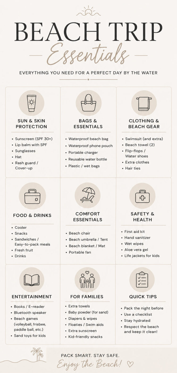 Beach Trip Essentials: Everything You Need for a Perfect Day by the ...