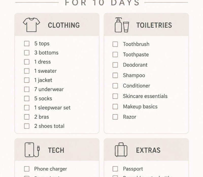 How to Pack a Carry-On for 10 Days Without Losing Your Mind