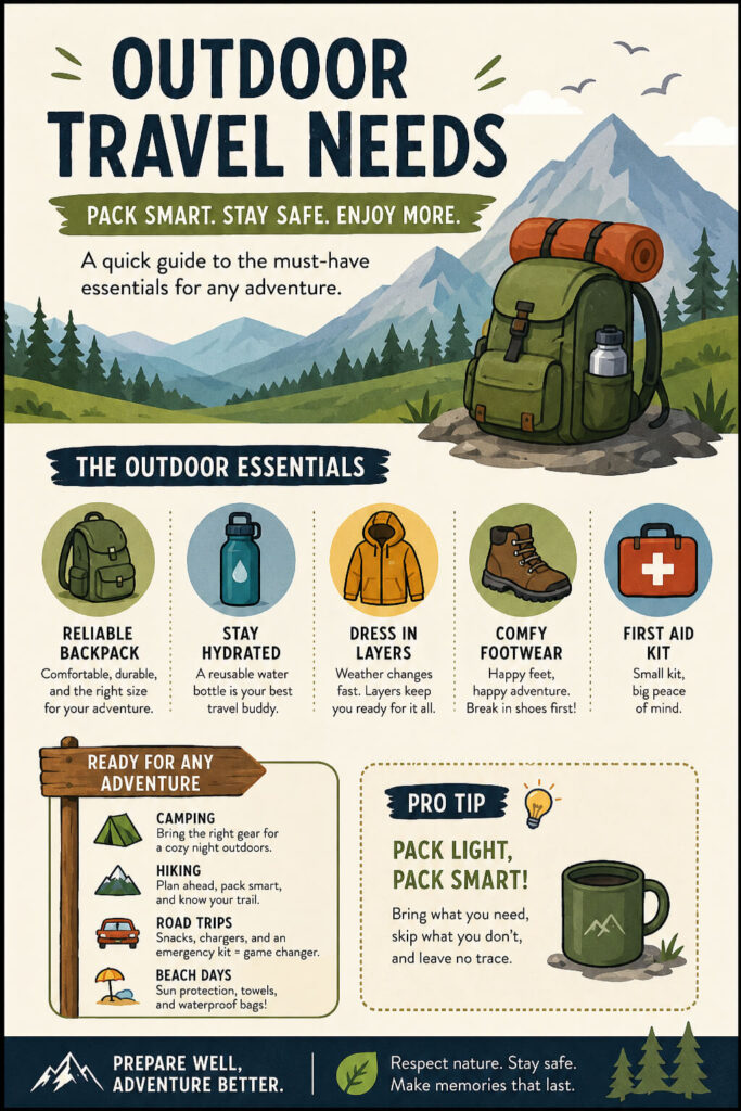 outdoor travel needs