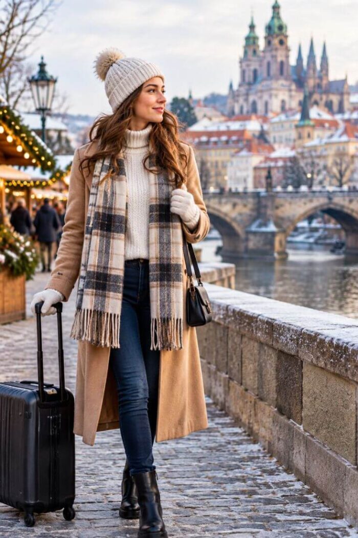 Europe in December Travel Outfits for Women: What to Wear for a Winter Trip