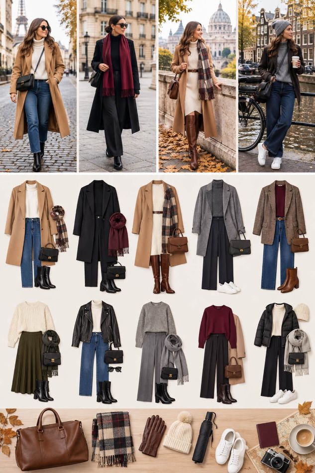 Europe in November outfits for women