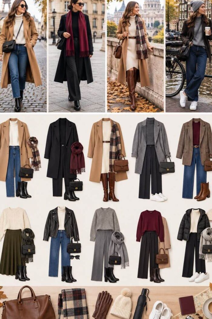 Europe in November Outfits for Women: What to Wear for a Stylish Fall Trip